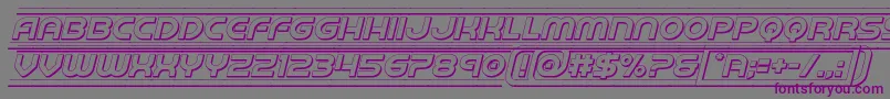 barcade3dital Font – Purple Fonts on Gray Background