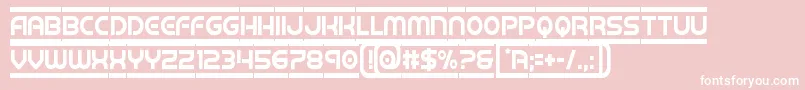 barcadecond Font – White Fonts on Pink Background