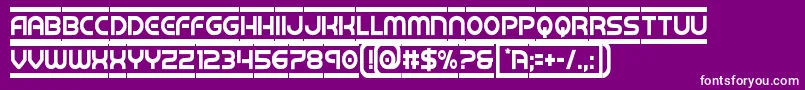 barcadecond Font – White Fonts on Purple Background