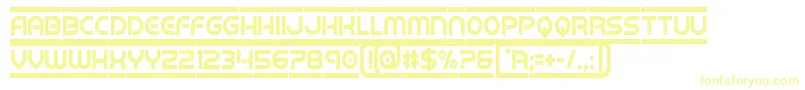barcadecond Font – Yellow Fonts on White Background