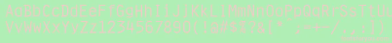 UphollandNormal Font – Pink Fonts on Green Background