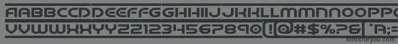 barcadeexpand-Schriftart – Schwarze Schriften auf grauem Hintergrund