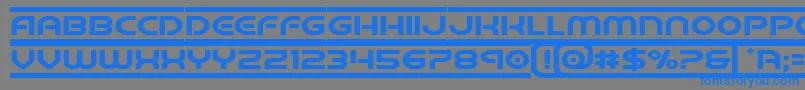 フォントbarcadeexpand – 灰色の背景に青い文字