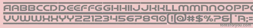 barcadeexpand Font – Gray Fonts on Pink Background
