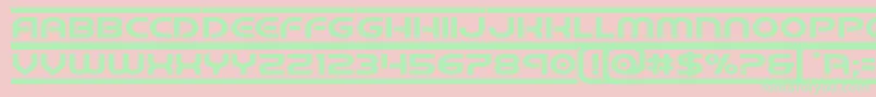 barcadeexpand Font – Green Fonts on Pink Background