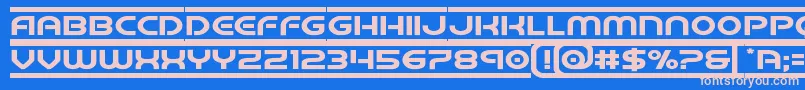 barcadeexpand Font – Pink Fonts on Blue Background