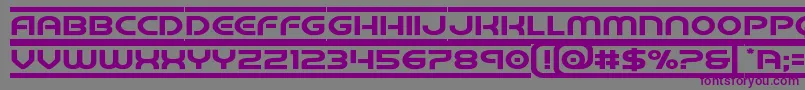 barcadeexpand Font – Purple Fonts on Gray Background
