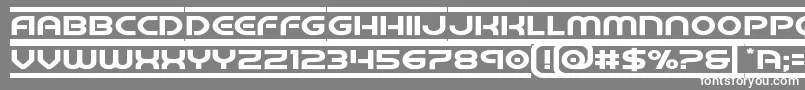 フォントbarcadeexpand – 灰色の背景に白い文字