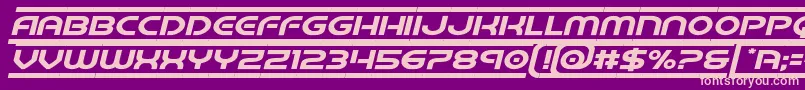 barcadeexpandital Font – Pink Fonts on Purple Background