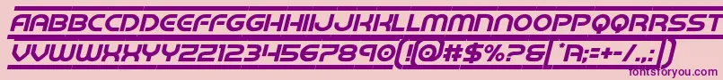 barcadeital Font – Purple Fonts on Pink Background