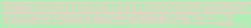 barcadeleft Font – Pink Fonts on Green Background