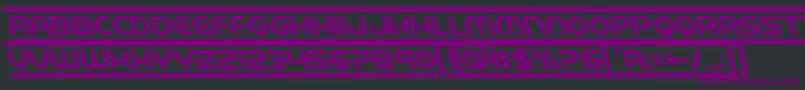 barcadeleft Font – Purple Fonts on Black Background