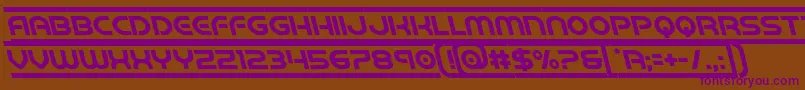 barcadeleft Font – Purple Fonts on Brown Background