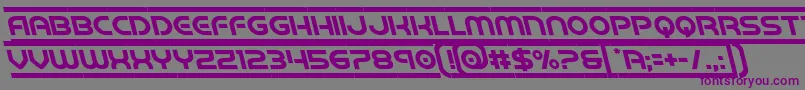 barcadeleft Font – Purple Fonts on Gray Background