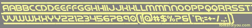 barcadeleft Font – Yellow Fonts on Gray Background