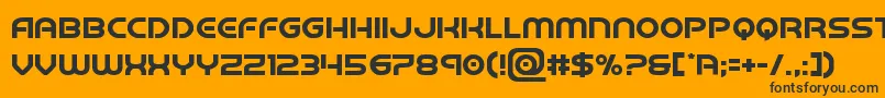 barcadenobar Font – Black Fonts on Orange Background