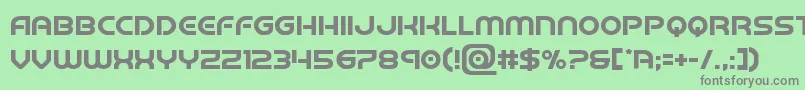 barcadenobar Font – Gray Fonts on Green Background