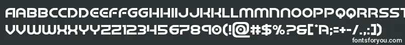 barcadenobar-fontti – valkoiset fontit mustalla taustalla