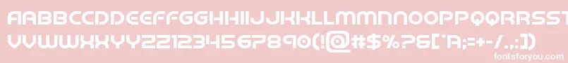 barcadenobar Font – White Fonts on Pink Background