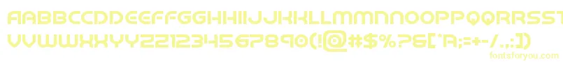 barcadenobar Font – Yellow Fonts on White Background