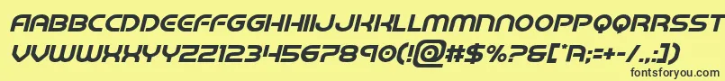 barcadenobarital Font – Black Fonts on Yellow Background