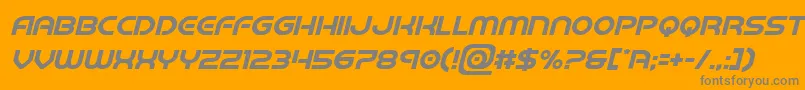 barcadenobarital Font – Gray Fonts on Orange Background