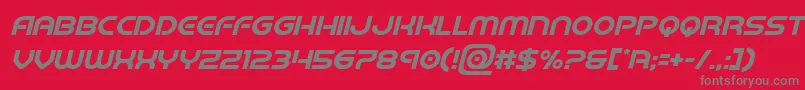 barcadenobarital Font – Gray Fonts on Red Background