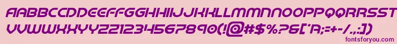 barcadenobarital Font – Purple Fonts on Pink Background