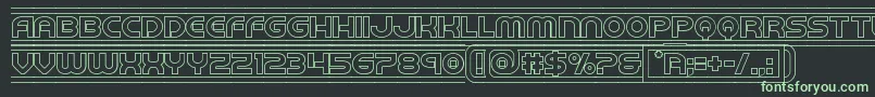 barcadeout Font – Green Fonts on Black Background