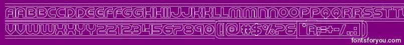 barcadeout Font – White Fonts on Purple Background