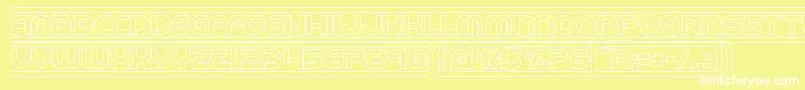 barcadeout Font – White Fonts on Yellow Background