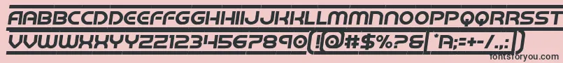 barcadesemital Font – Black Fonts on Pink Background