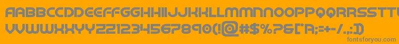 More about barcadnobarbold Font barcadnobarbold Font – Gray Fonts on Orange Background