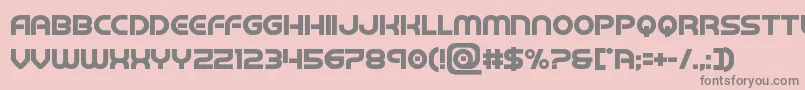 barcadnobarbold Font – Gray Fonts on Pink Background