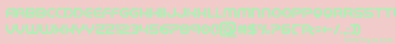 barcadnobarbold Font – Green Fonts on Pink Background