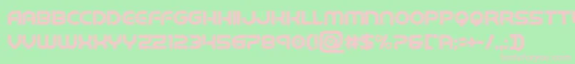 barcadnobarbold Font – Pink Fonts on Green Background