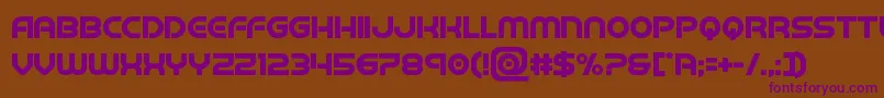 barcadnobarbold Font – Purple Fonts on Brown Background