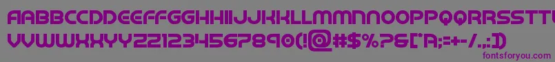 barcadnobarbold Font – Purple Fonts on Gray Background