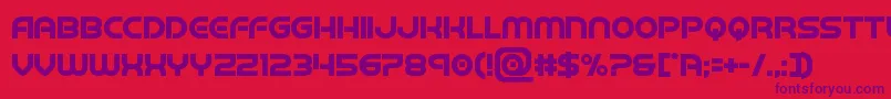 barcadnobarbold Font – Purple Fonts on Red Background
