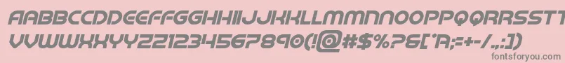 barcadnobarboldital Font – Gray Fonts on Pink Background