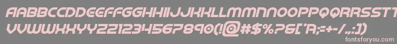 Шрифт barcadnobarboldital – розовые шрифты на сером фоне