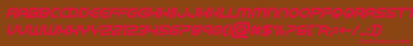barcadnobarboldital Font – Red Fonts on Brown Background