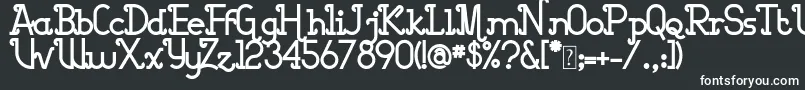 Barcelona for free Font – White Fonts on Black Background