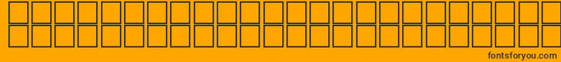 barcoding Font – Black Fonts on Orange Background