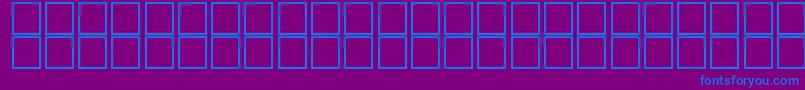 barcoding Font – Blue Fonts on Purple Background