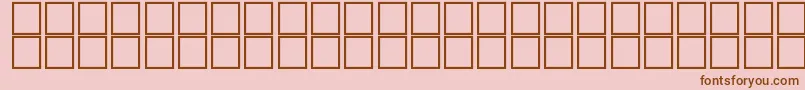 barcoding-Schriftart – Braune Schriften auf rosa Hintergrund