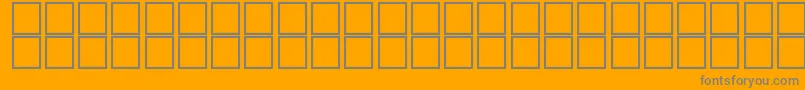 barcoding Font – Gray Fonts on Orange Background