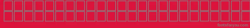 barcoding Font – Gray Fonts on Red Background