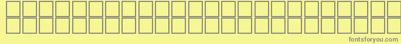 Шрифт barcoding – серые шрифты на жёлтом фоне