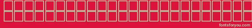 barcoding Font – Green Fonts on Red Background